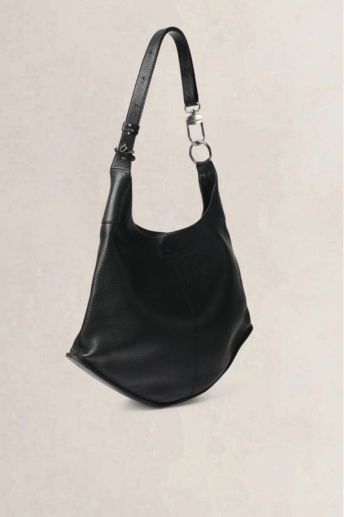 Delvaux Black Satan Shoulder Bag
