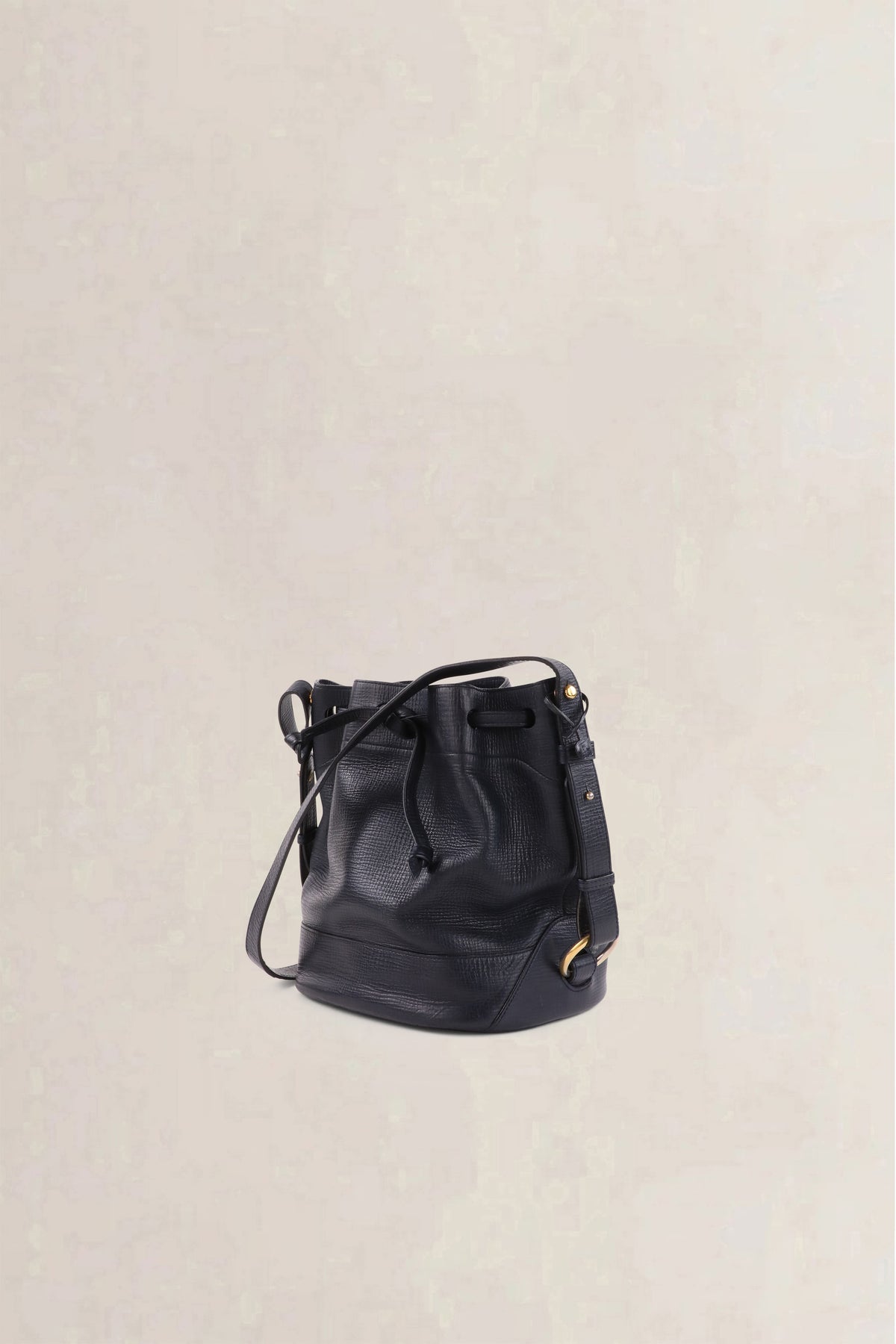 Delvaux Navy Bucket Bag — vintage