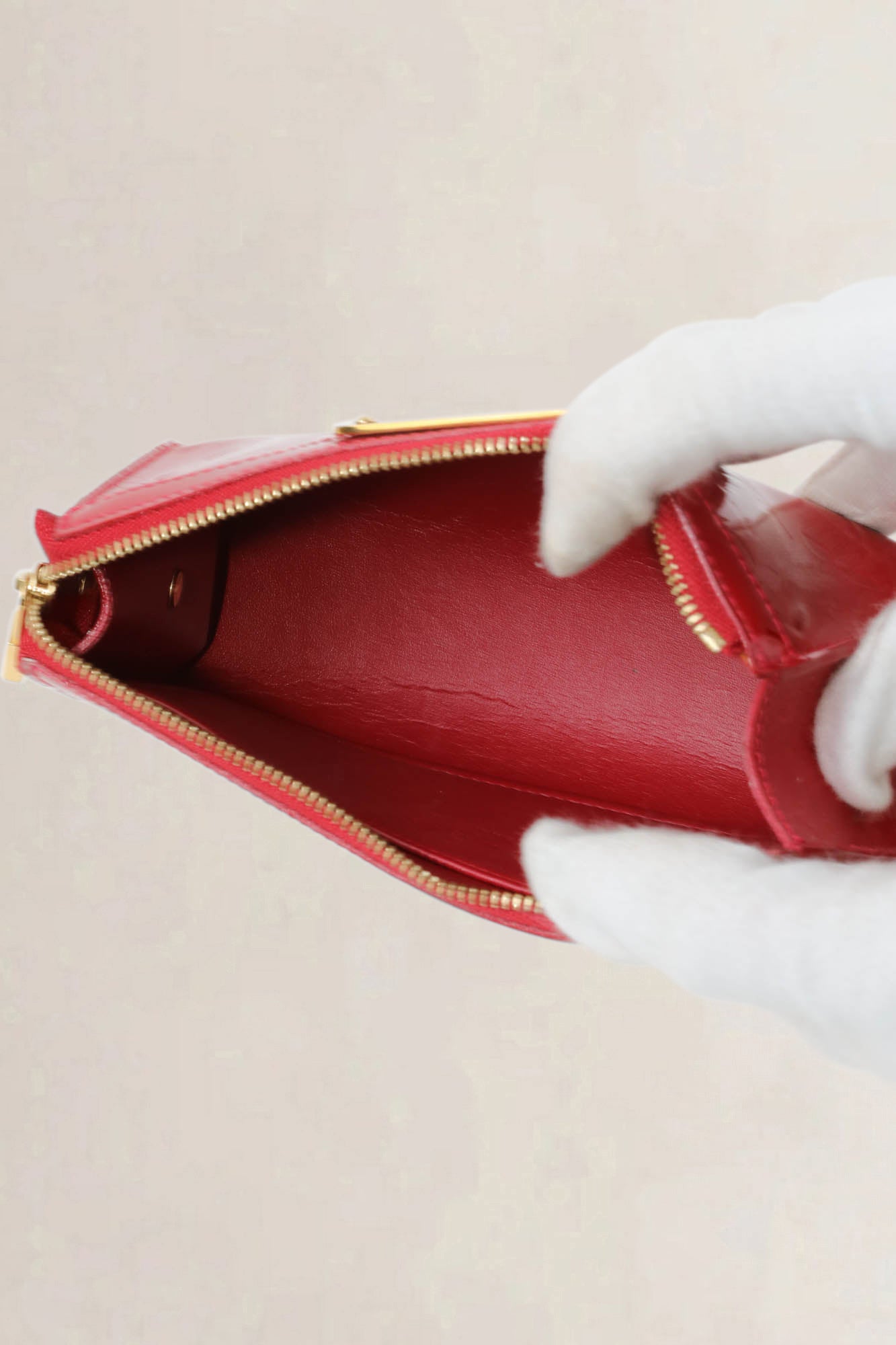 Louis Vuitton Pomme D'Amour Patent Leather Pouch
