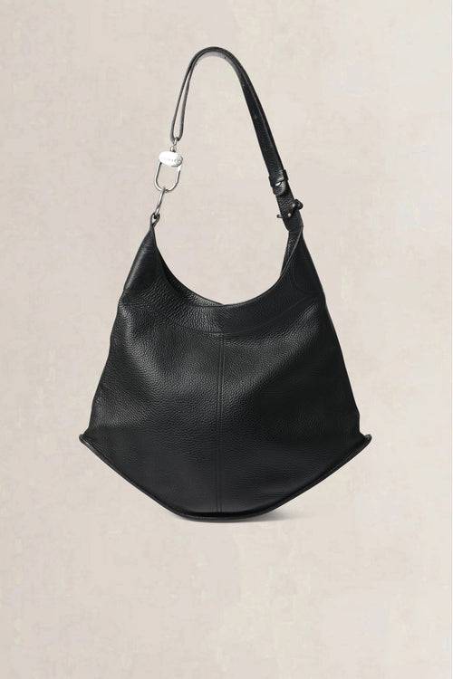 Delvaux Black Satan Shoulder Bag