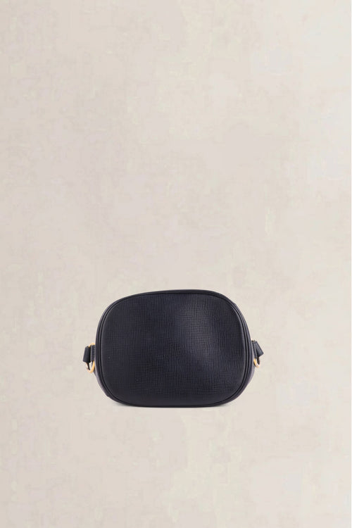 Delvaux Vintage Navy Bucket Bag