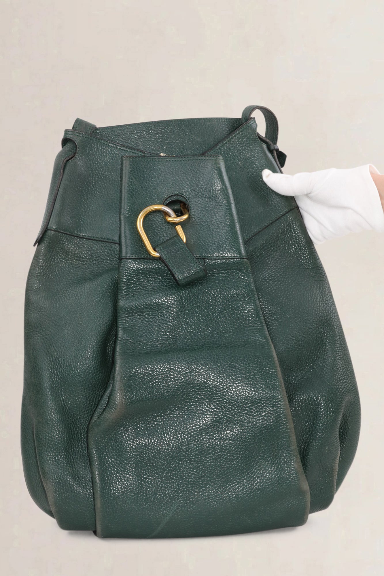 Delvaux Green Faust GM Shoulder Bag