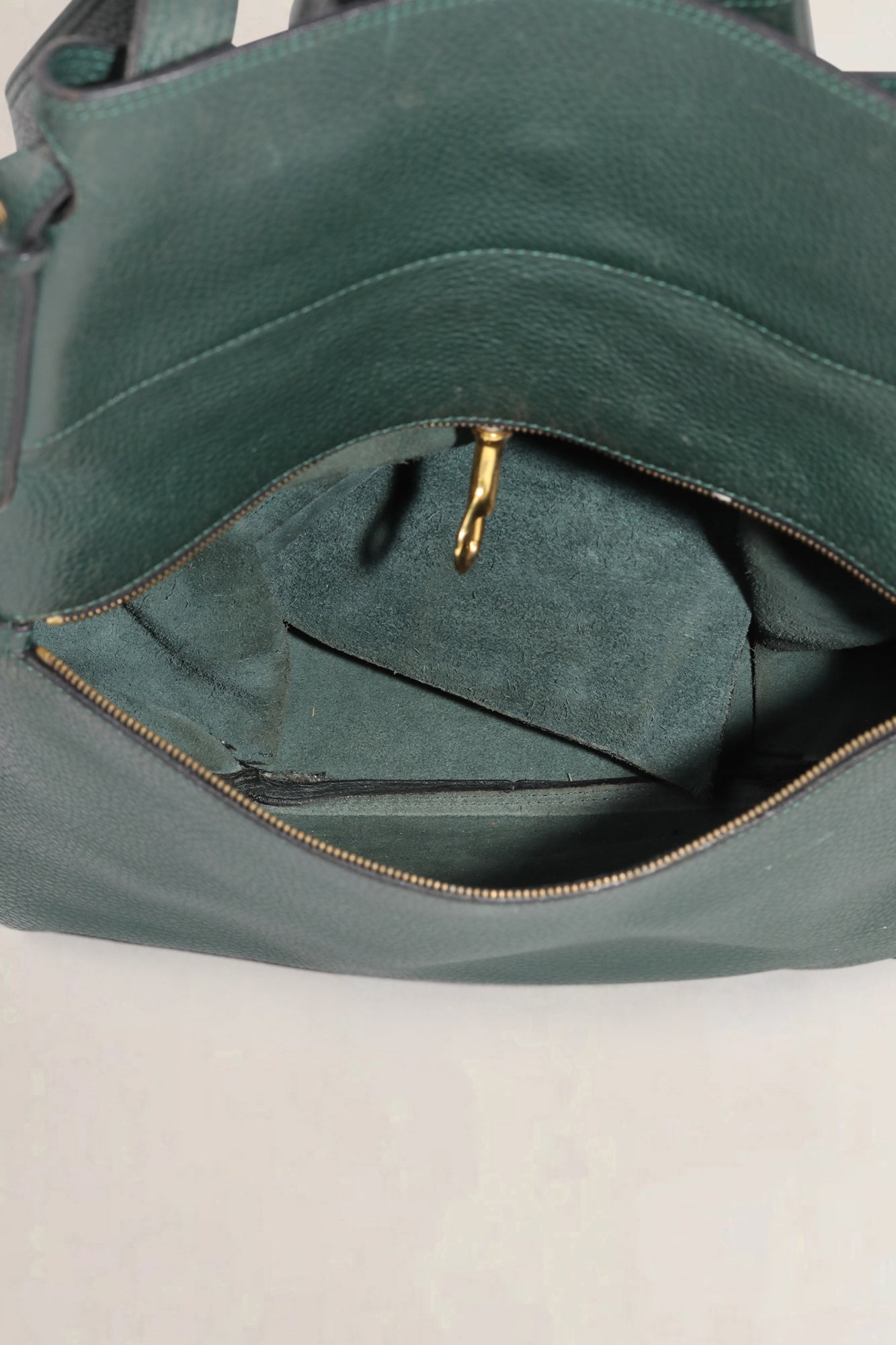 Delvaux Green Faust GM Shoulder Bag