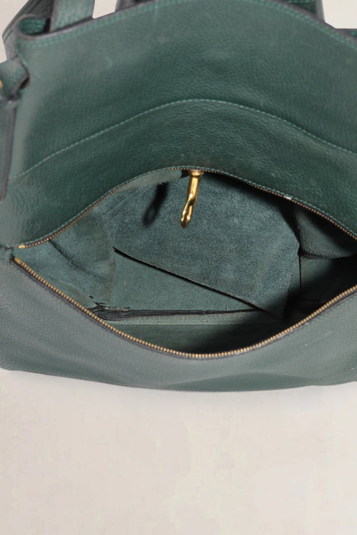 Delvaux Green Faust GM Shoulder Bag