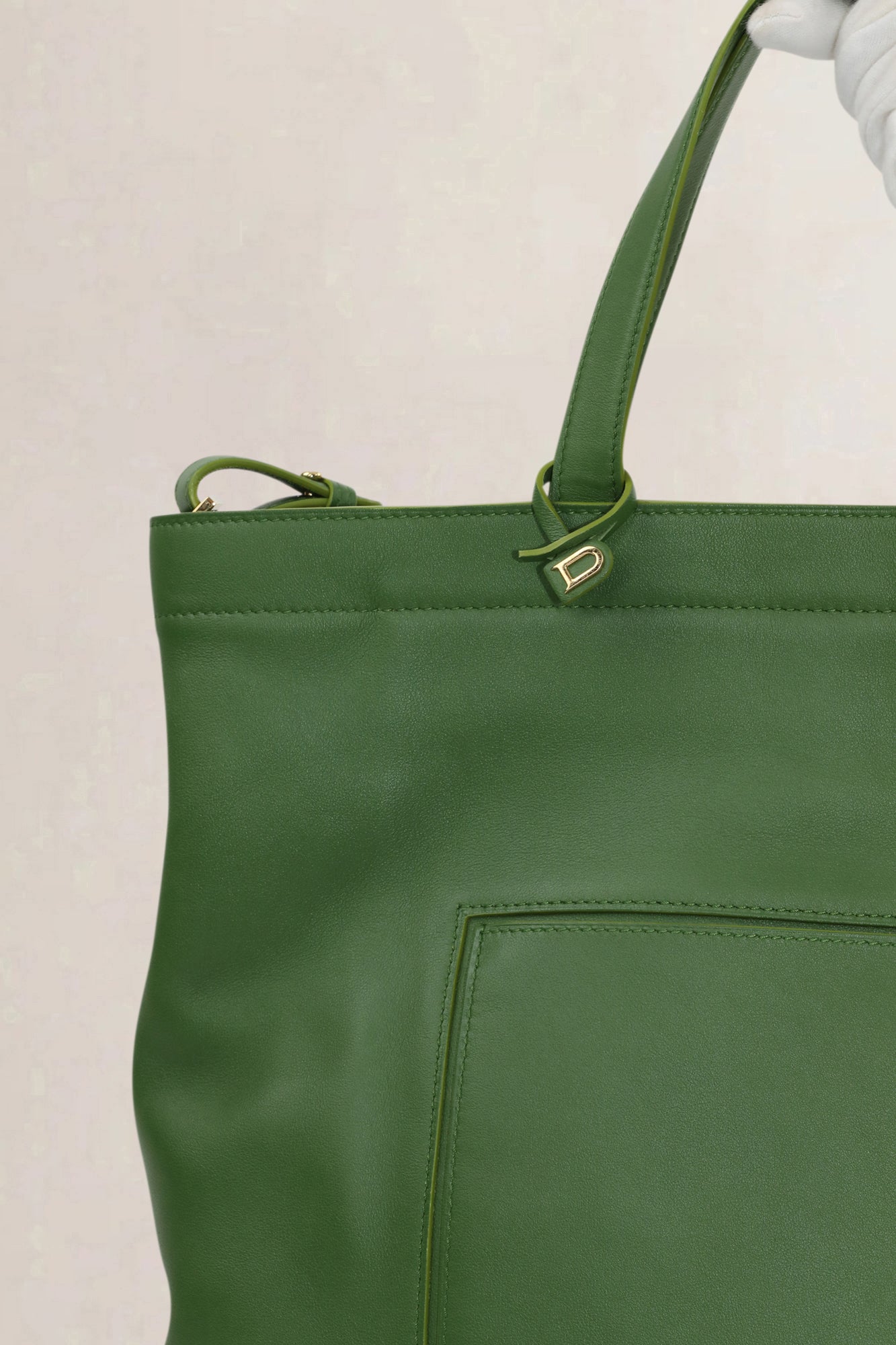 Delvaux Green Pin Cabas Allure — preloved