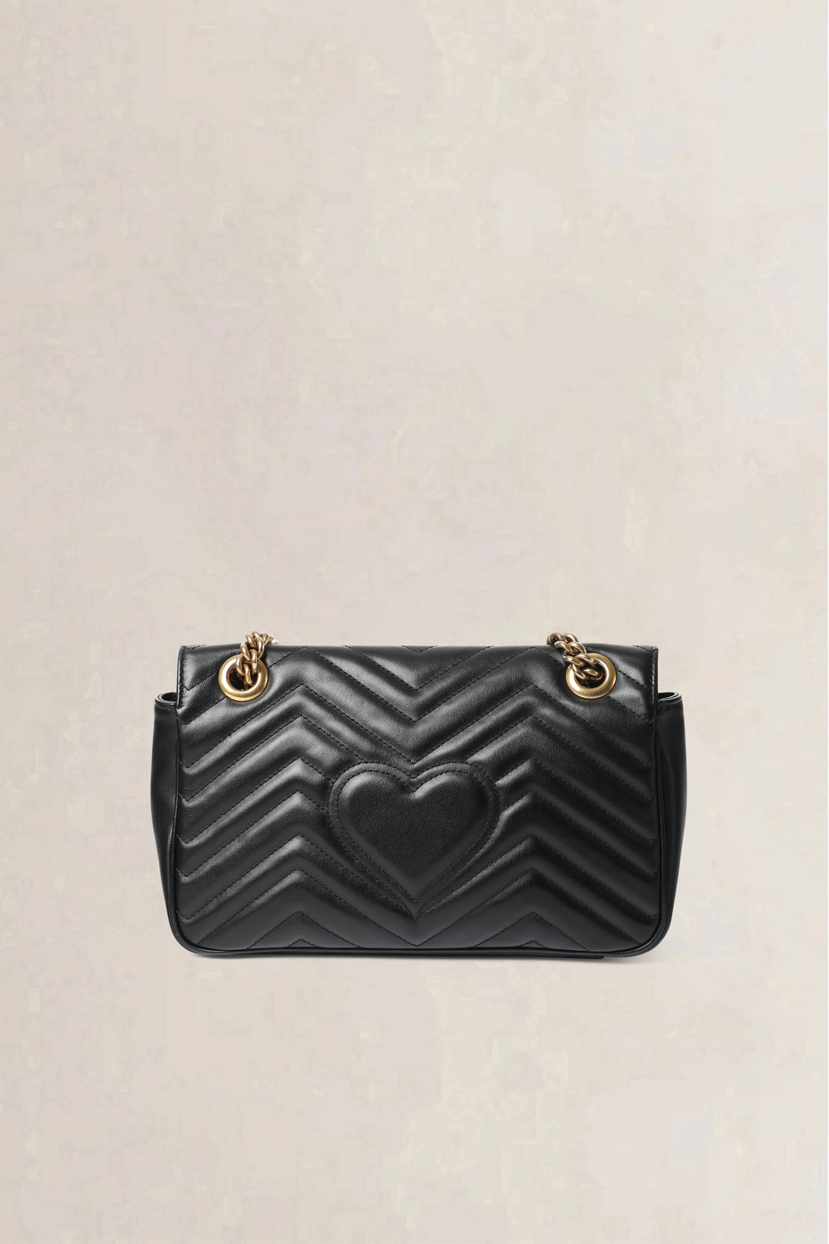 Gucci Black GG Marmont Matelassé Small Shoulder Bag