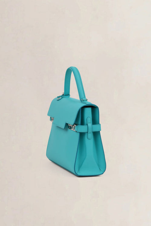 Delvaux Tempête MM Turquoise Crossbody Bag