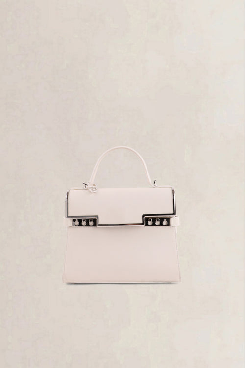 Delvaux White Tempête Frame MM Crossbody Bag