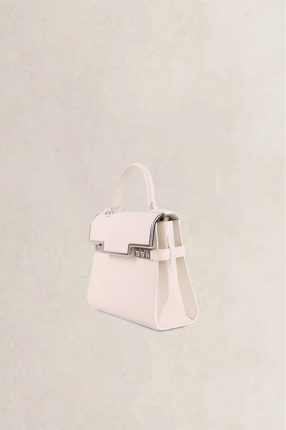 Delvaux White Tempête Frame MM Crossbody Bag