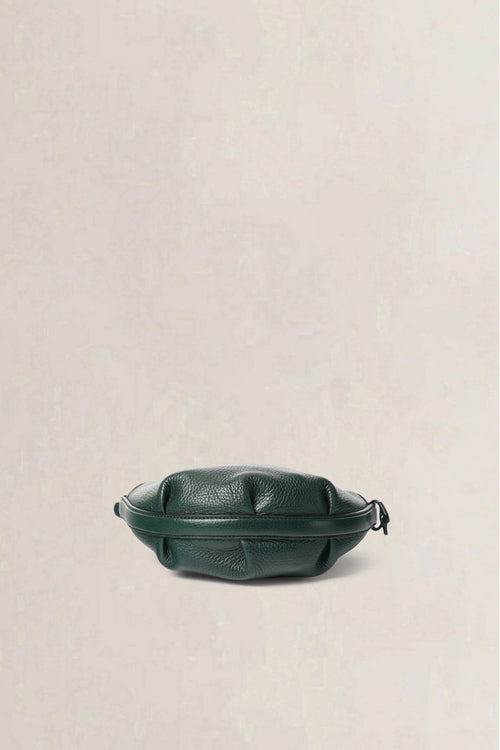 Delvaux Dark Green Vintage Round Crossbody Bag