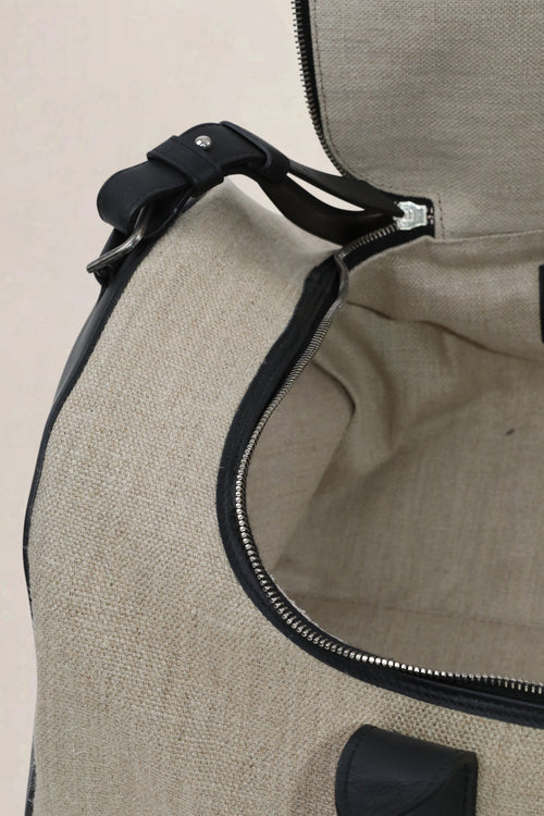 Balenciaga Canvas/Leather Boston Bag