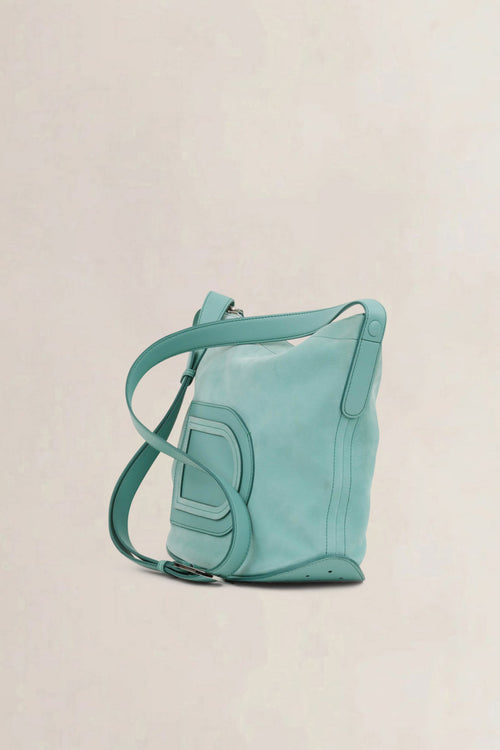 Delvaux Turquoise Le Pin Baudrier Crossbody Bag