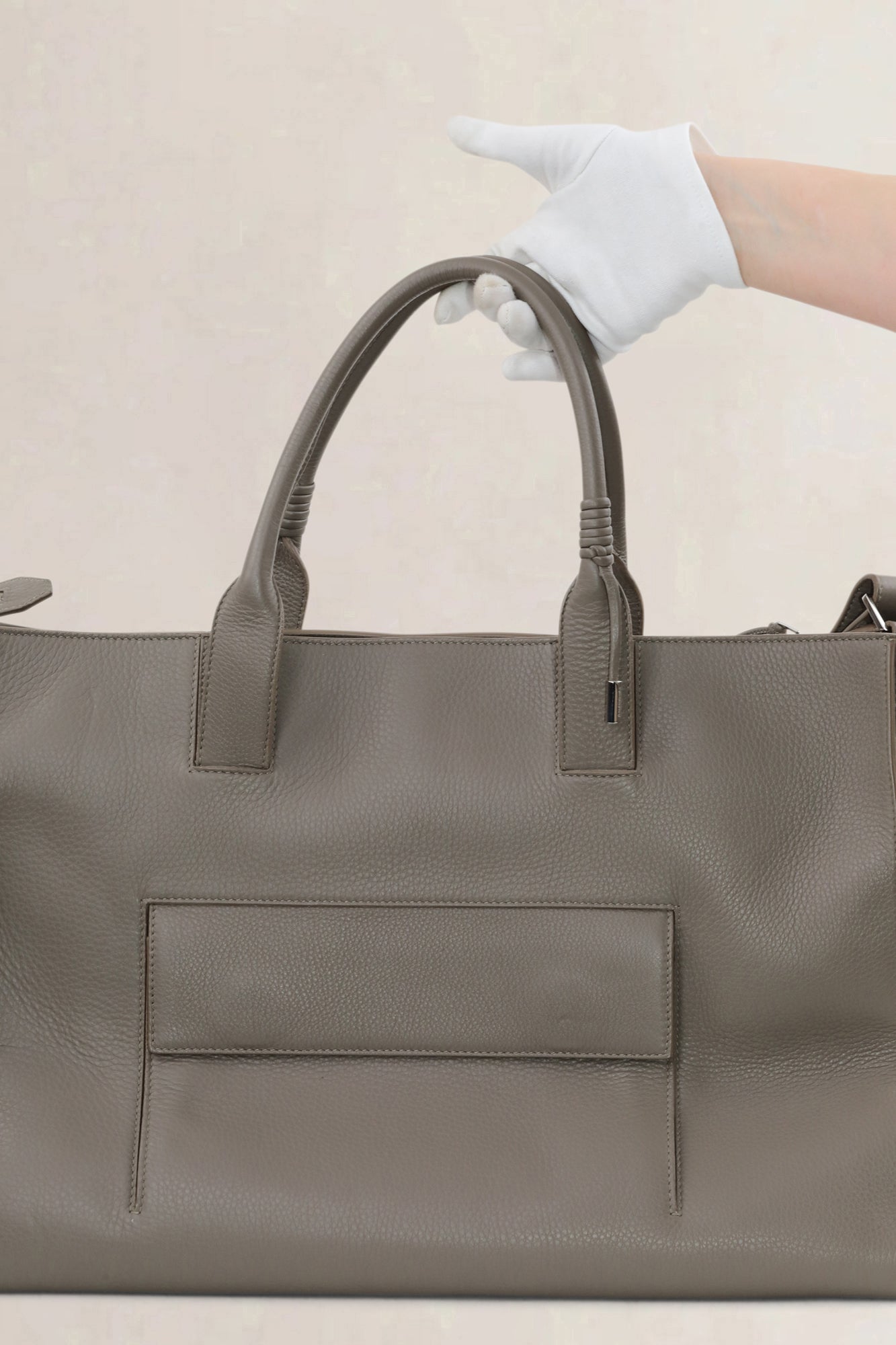 Balenciaga Grey Leather Shoulder Bag
