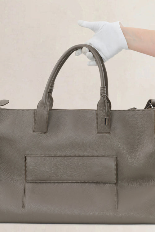 Balenciaga Grey Leather Shoulder Bag