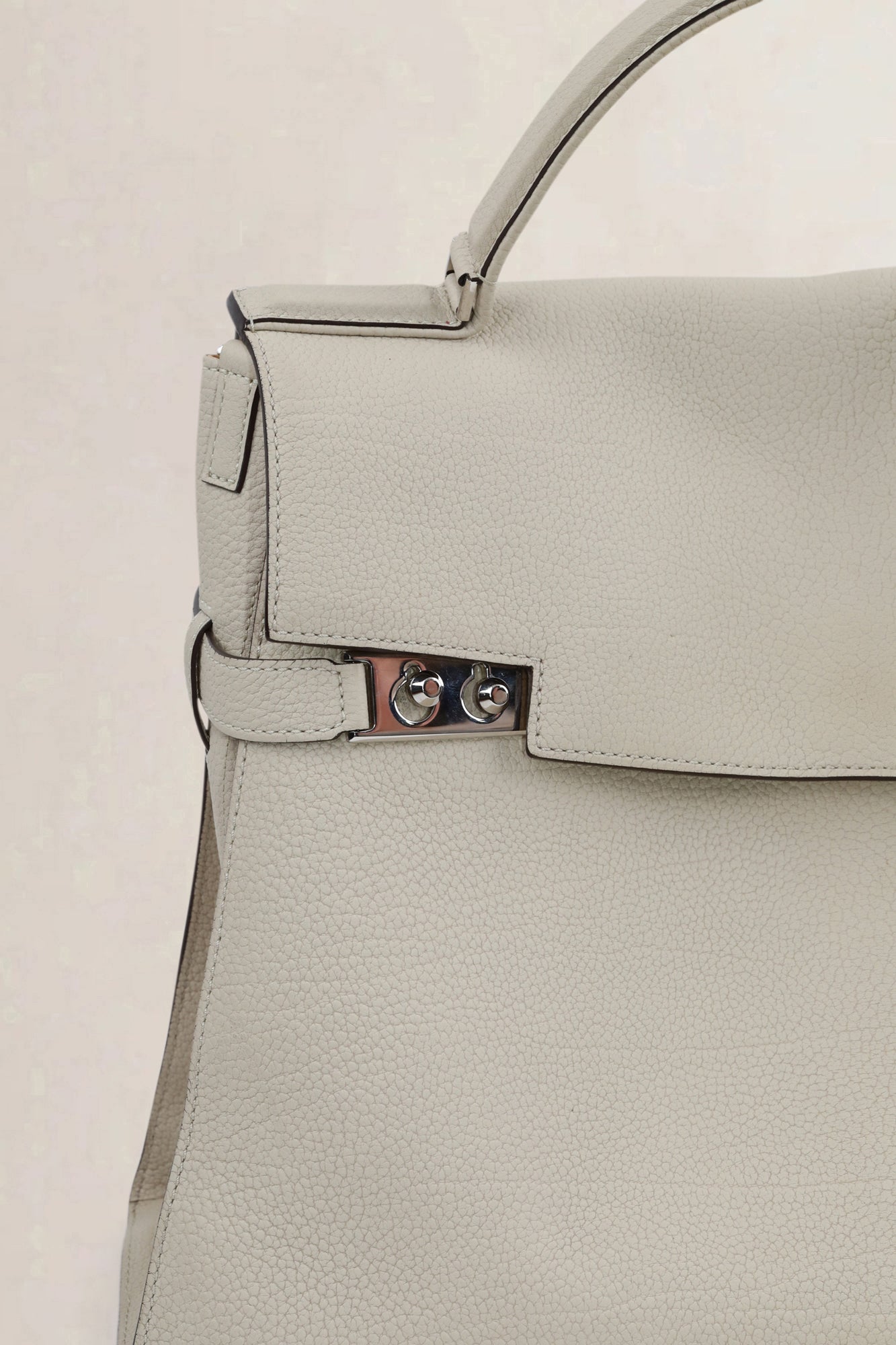 Delvaux Ivory Tempête XXL Crossbody Bag