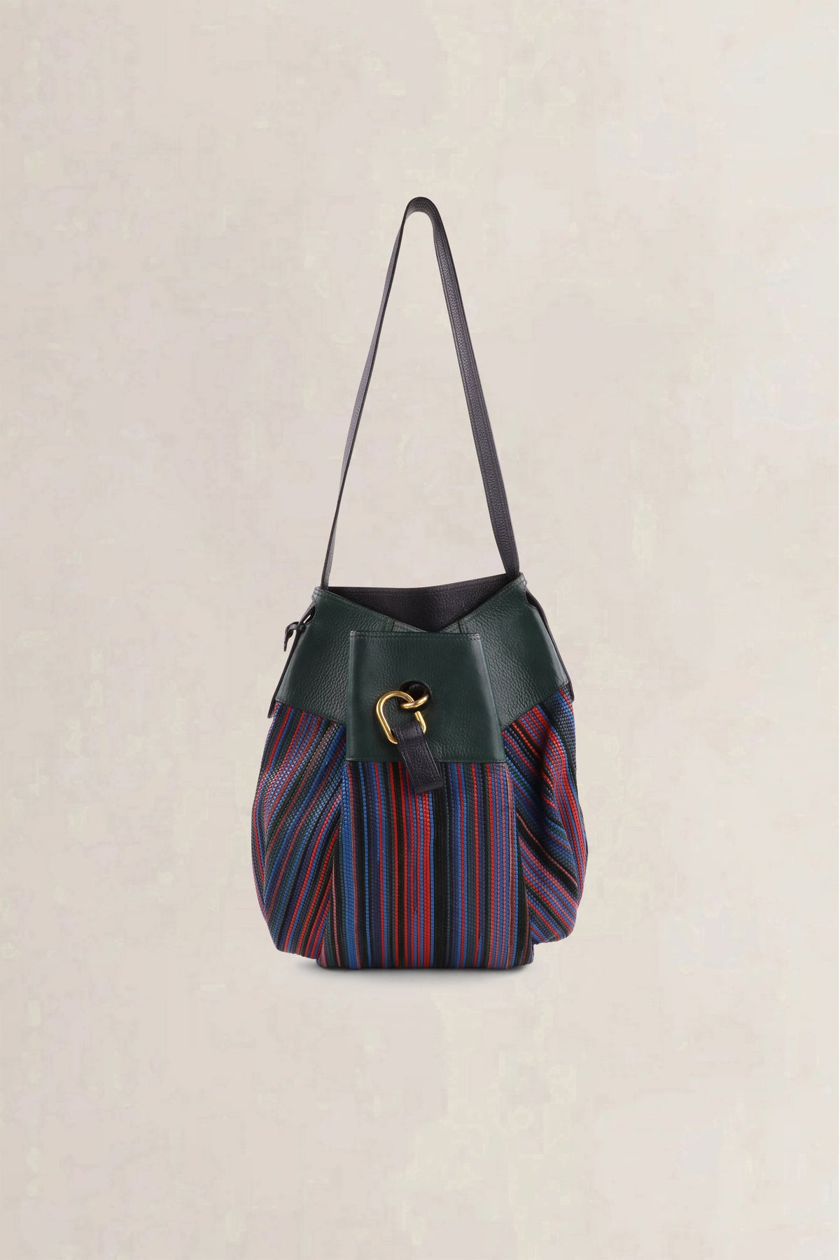 Delvaux Multicolor Faust Toile de Cuir Shoulder Bag