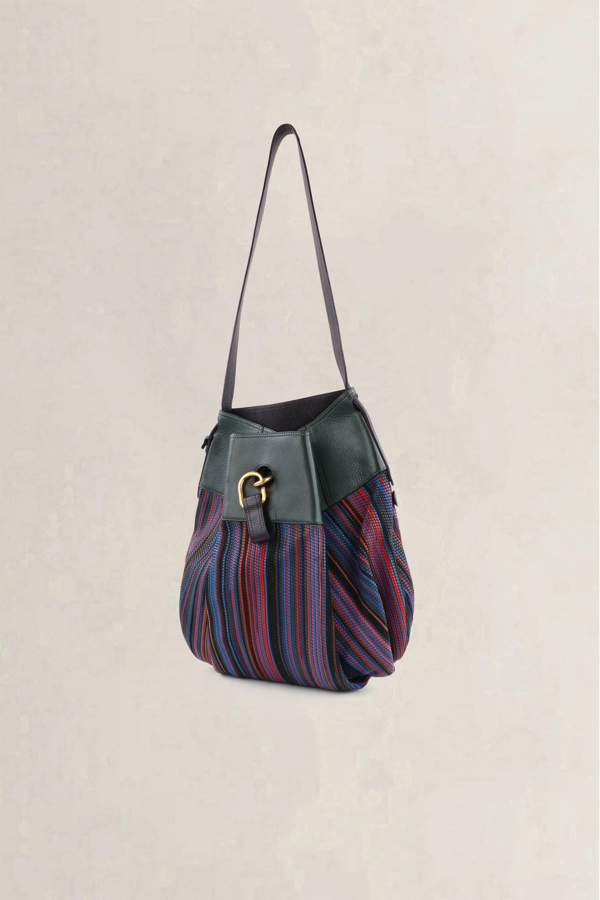 Delvaux Multicolor Faust Toile de Cuir Shoulder Bag