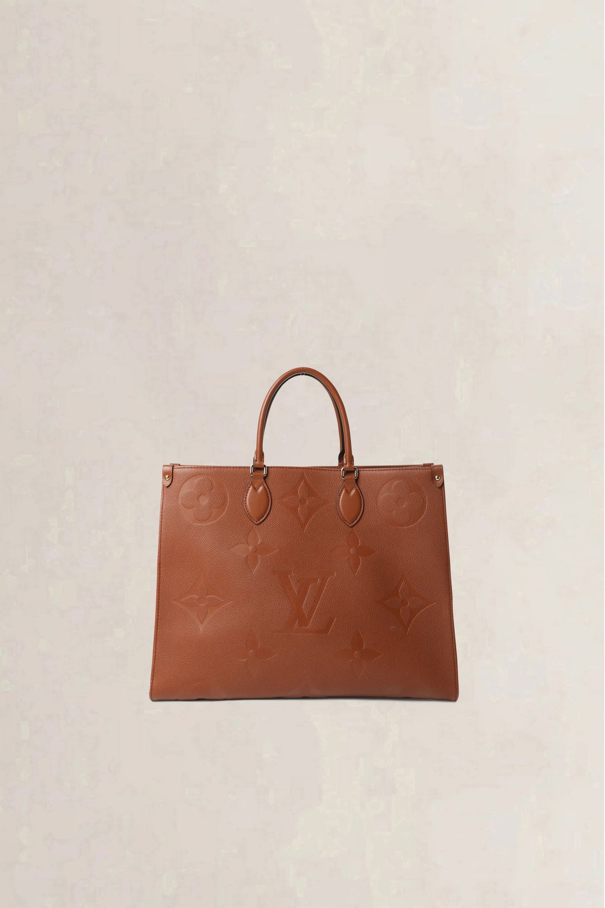 Louis Vuitton Cognac OnTheGo Monogram Empreinte GM Shoulder Bag