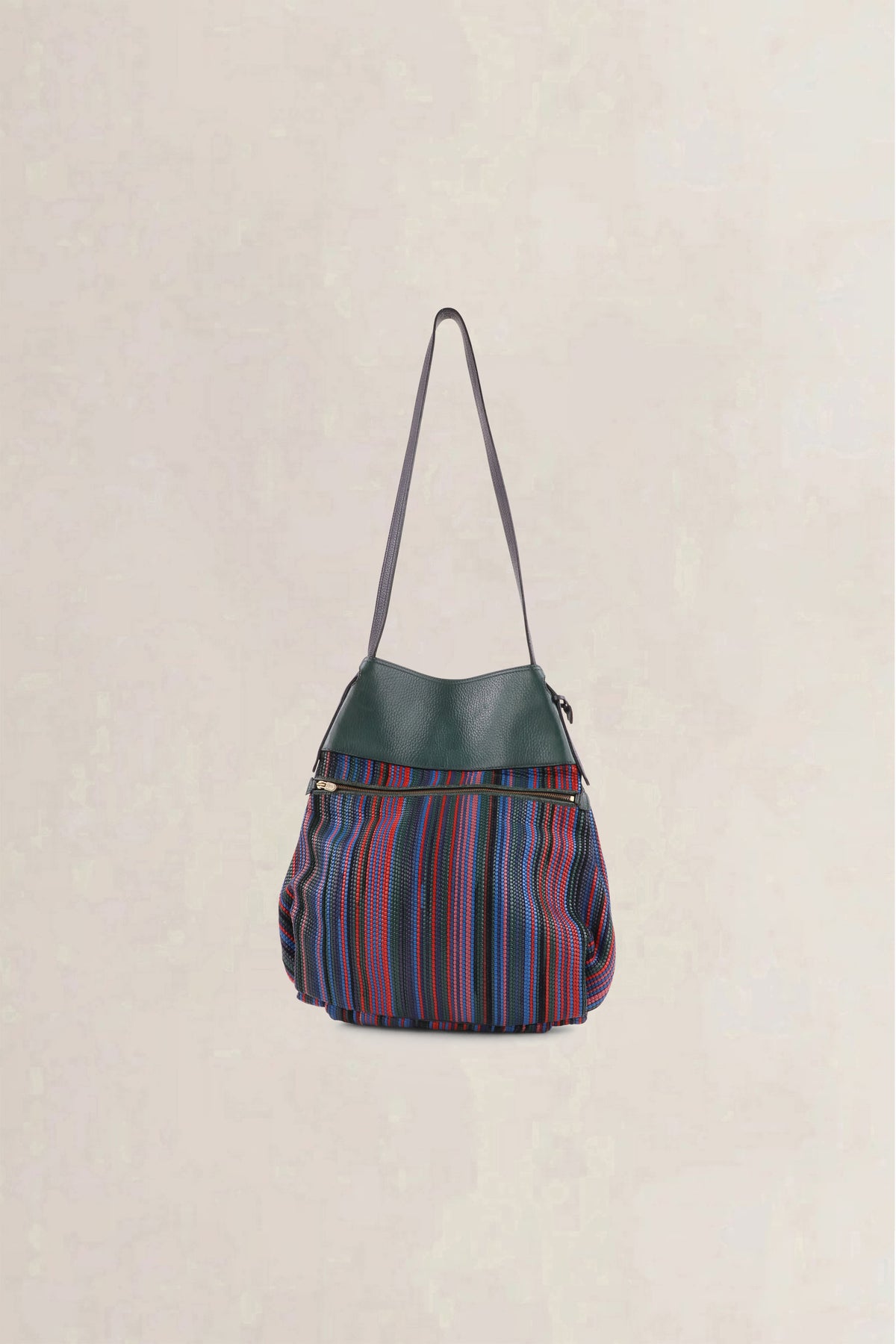 Delvaux Multicolor Faust Toile de Cuir Shoulder Bag