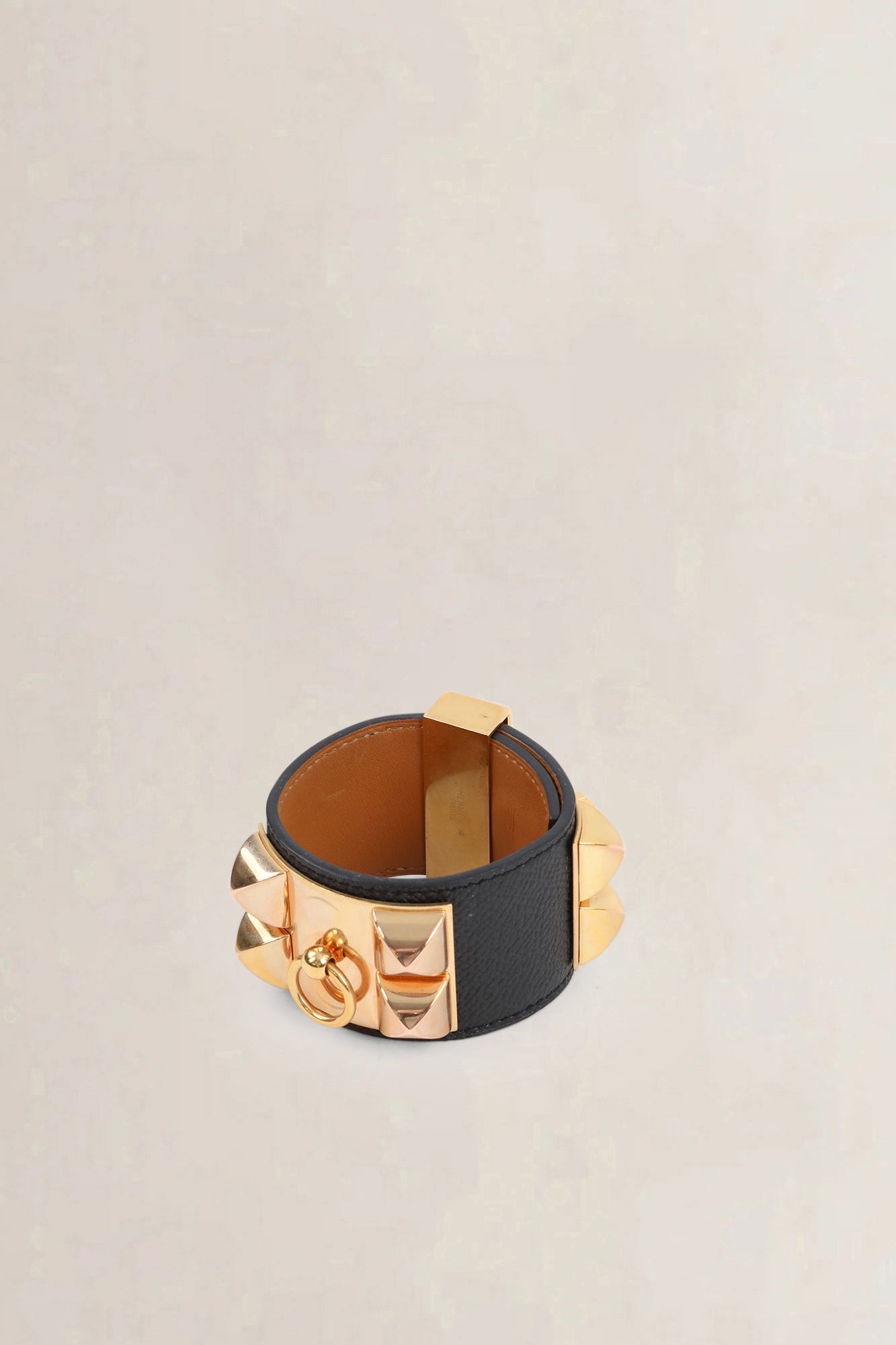 Hermès Black Collier De Chien S Bracelet