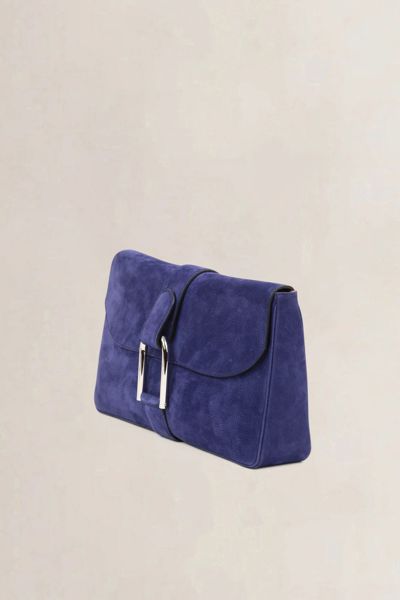 Delvaux Bleu Nuit Givry Clutch