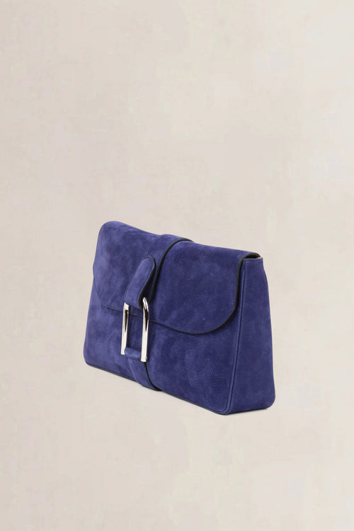 Delvaux Bleu Nuit Givry Clutch