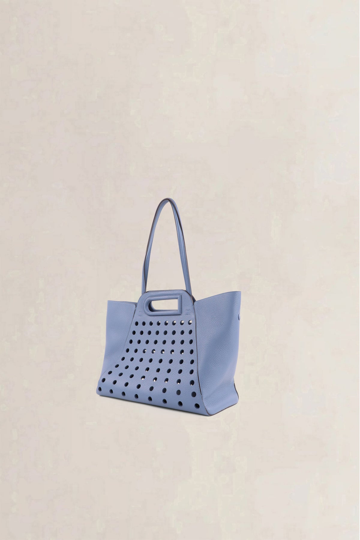 Delvaux Blue L'Airess Taurillon Soft Shoulder Bag