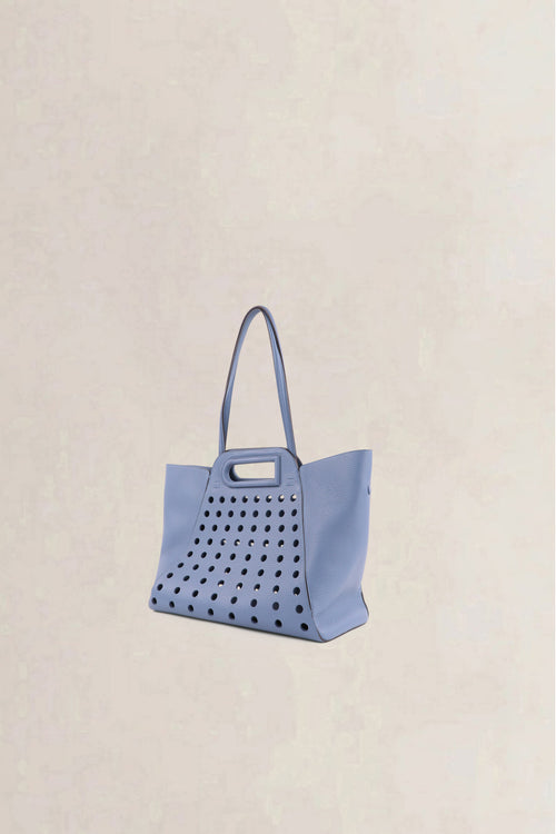 Delvaux Blue L'Airess Taurillon Soft Shoulder Bag
