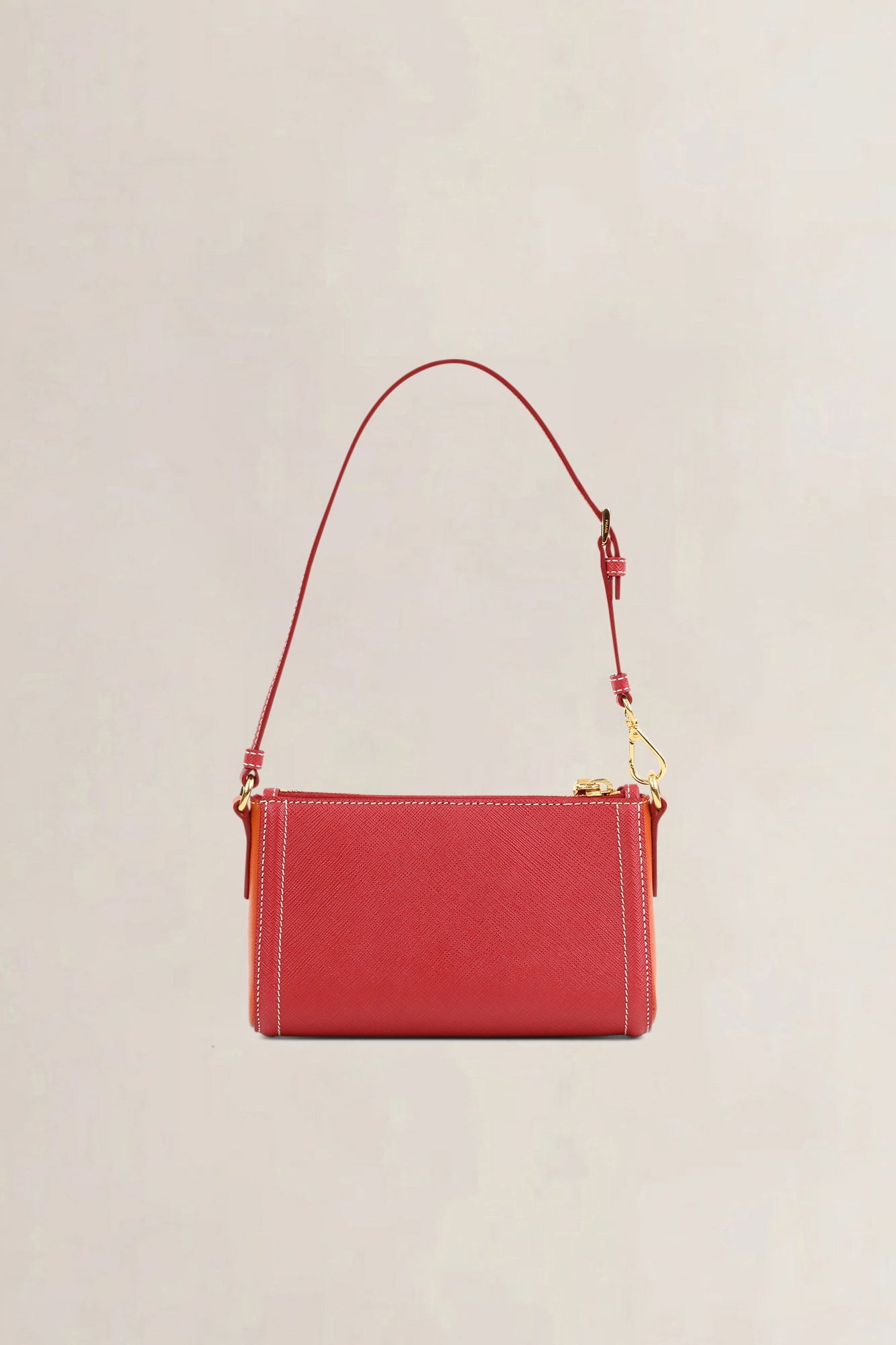 Prada Bicolor Saffiano Leather Shoulder Bag