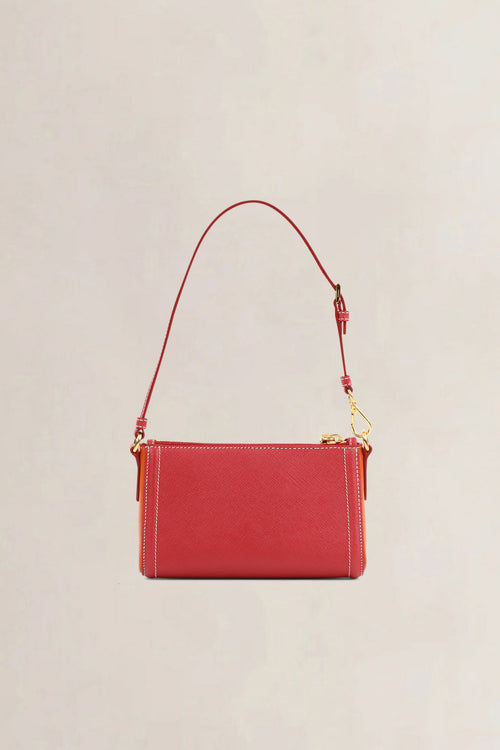 Prada Bicolor Saffiano Leather Shoulder Bag