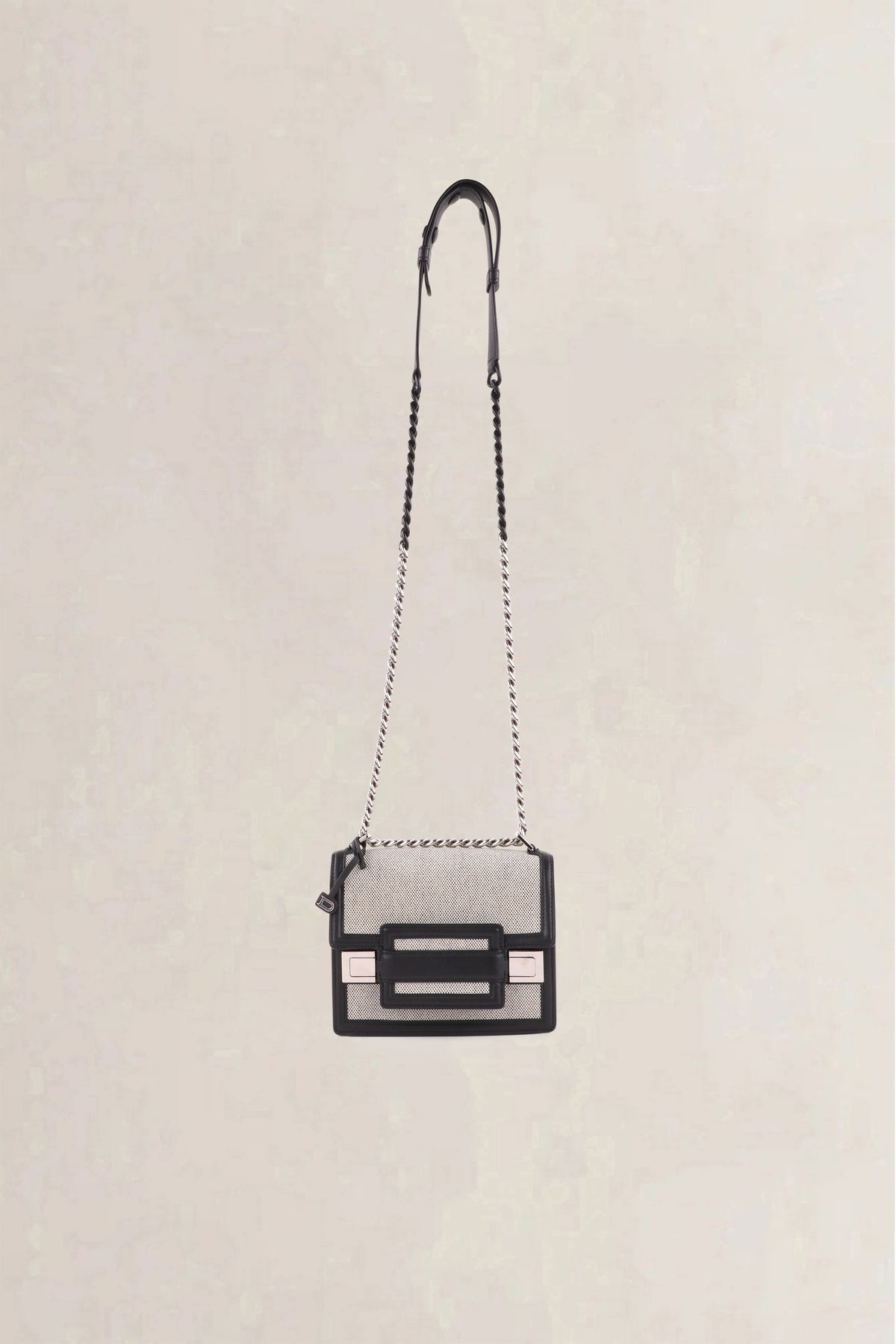 Delvaux Grey Madame Mini Canvas Crossbody Bag