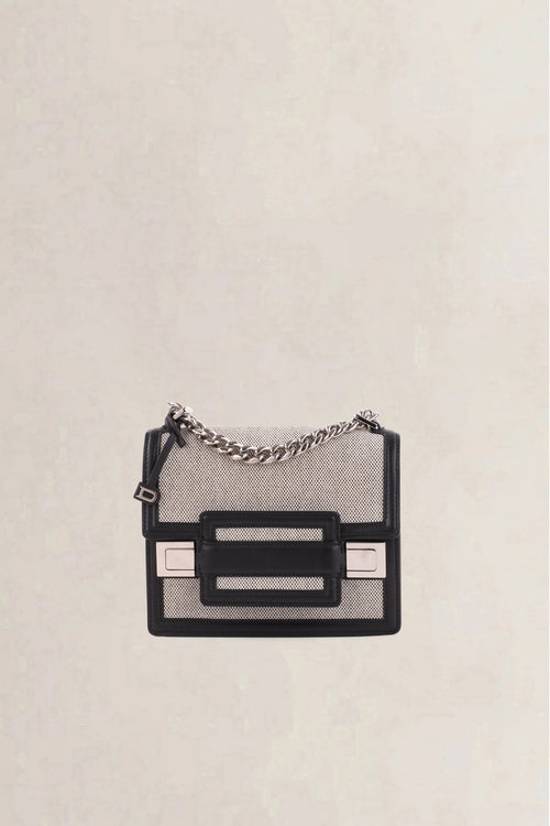Delvaux Grey Madame Mini Canvas Crossbody Bag
