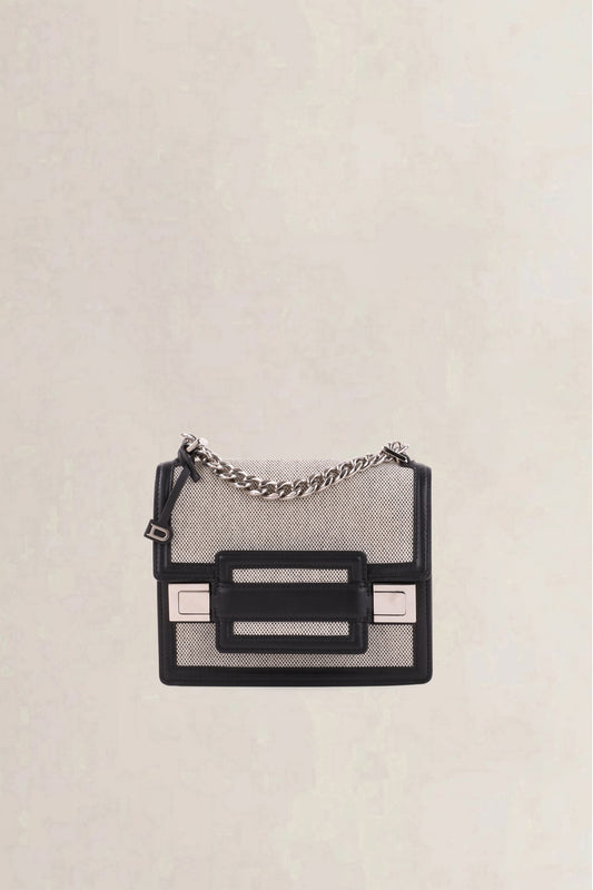 Delvaux Grey Madame Mini Canvas Crossbody Bag
