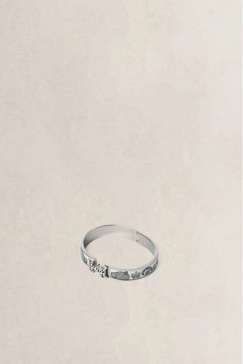 Hermès Les Léopards Clic H Narrow Bracelet