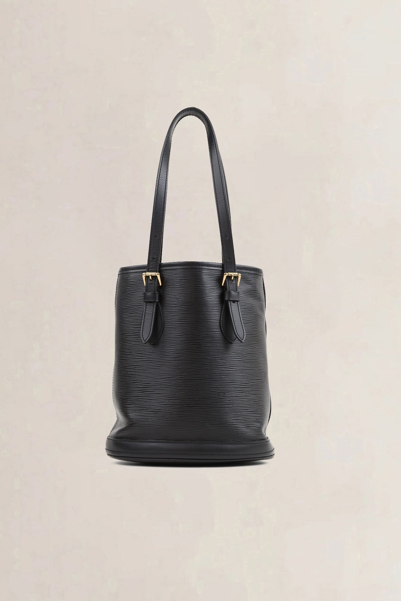 Louis Vuitton Black Epi Leather Top Handle Bucket Bag
