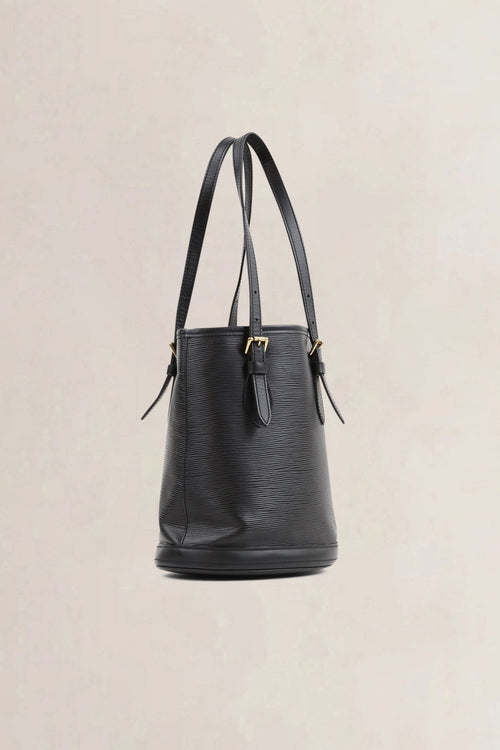 Louis Vuitton Black Epi Leather Top Handle Bucket Bag