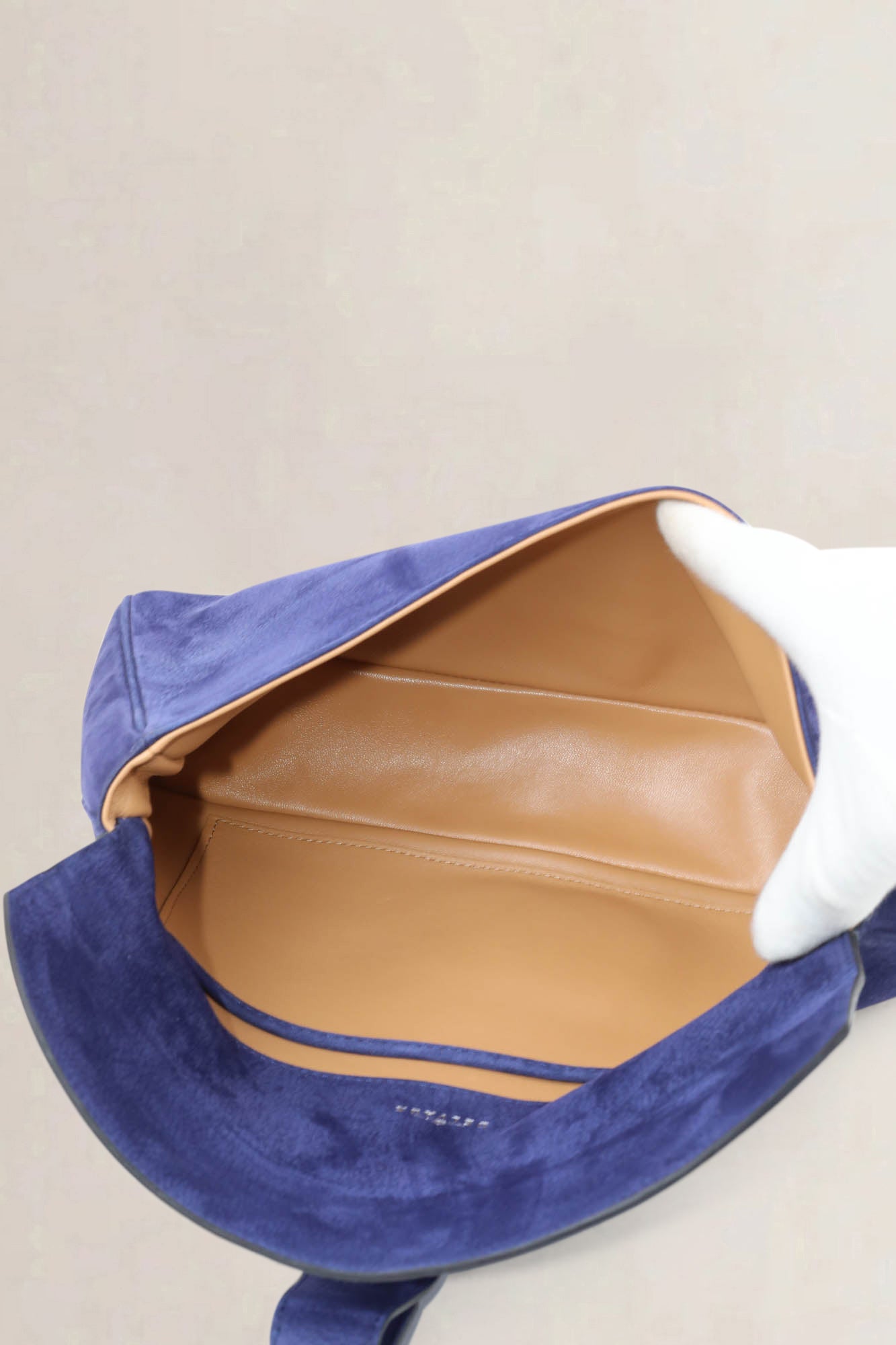 Delvaux Bleu Nuit Givry Clutch