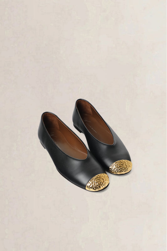 Giuseppe Zanotti Black Georgia Ballet Flats