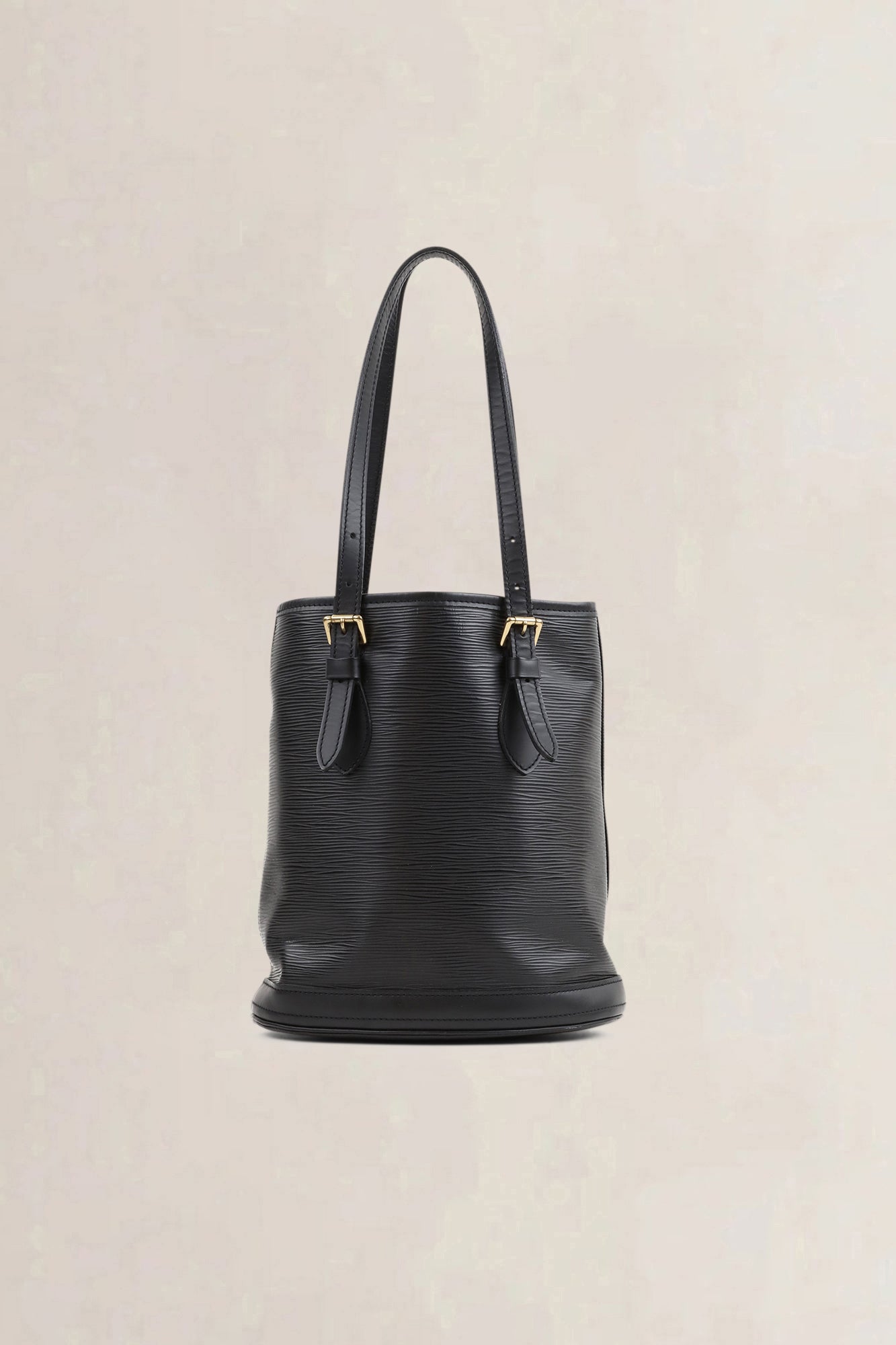 Louis Vuitton Black Epi Leather Top Handle Bucket Bag