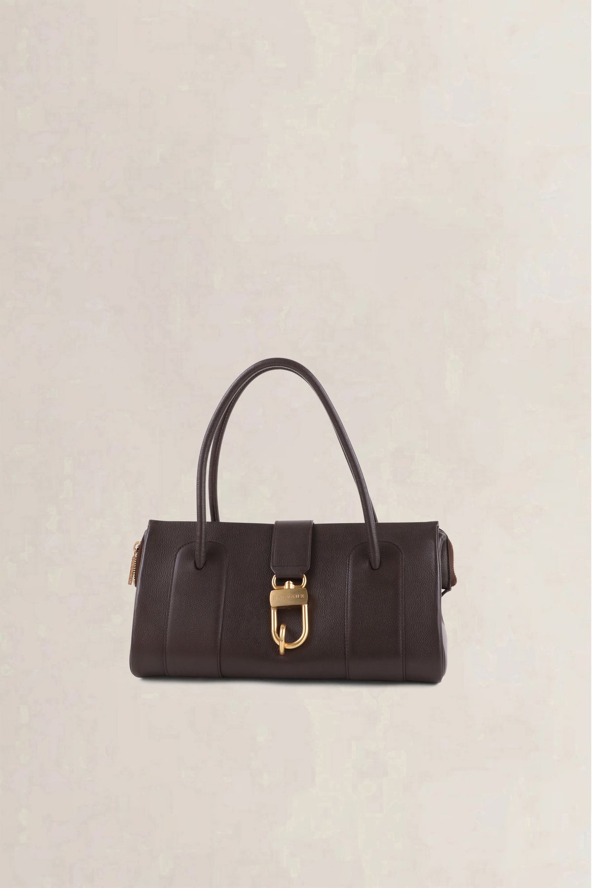 Delvaux Brown Le Georges GM Top Handle Bag