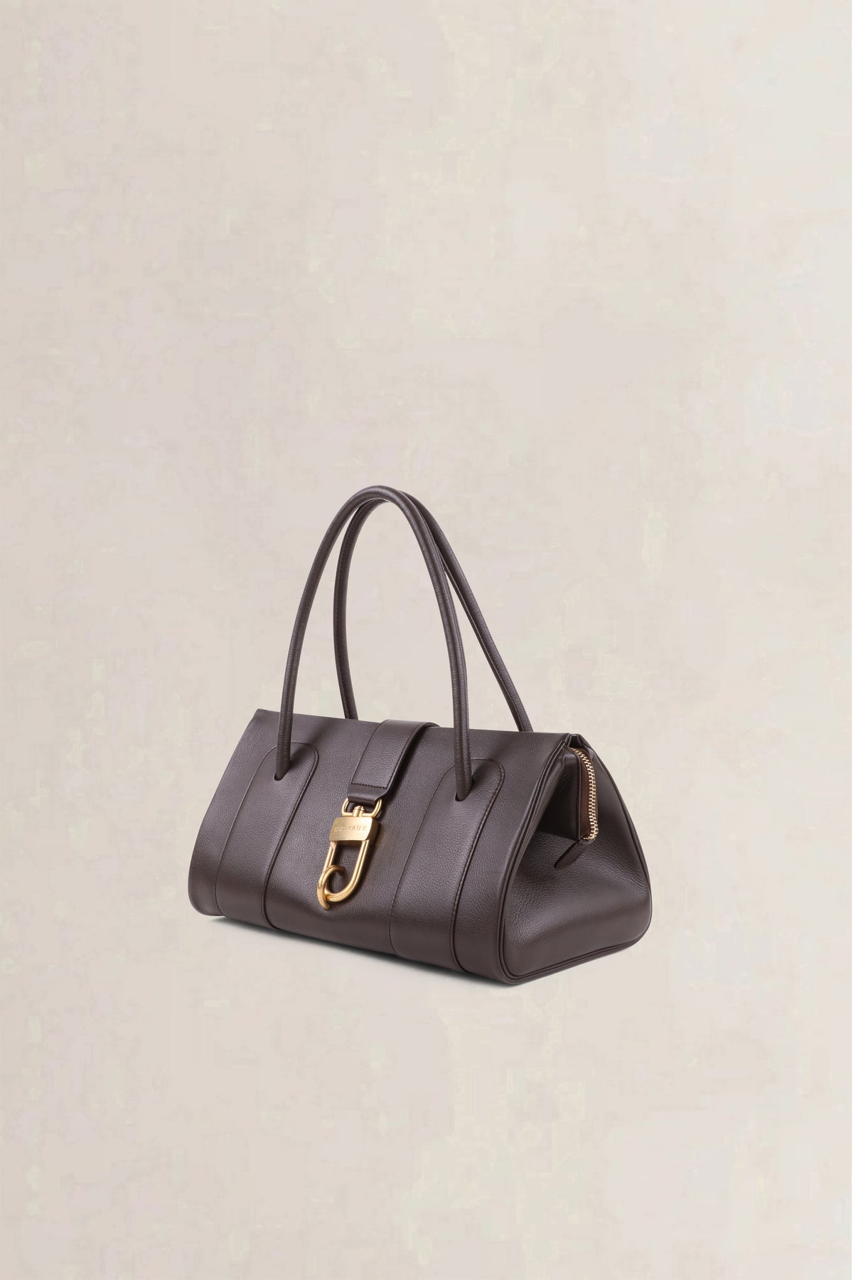 Delvaux Brown Le Georges GM Top Handle Bag