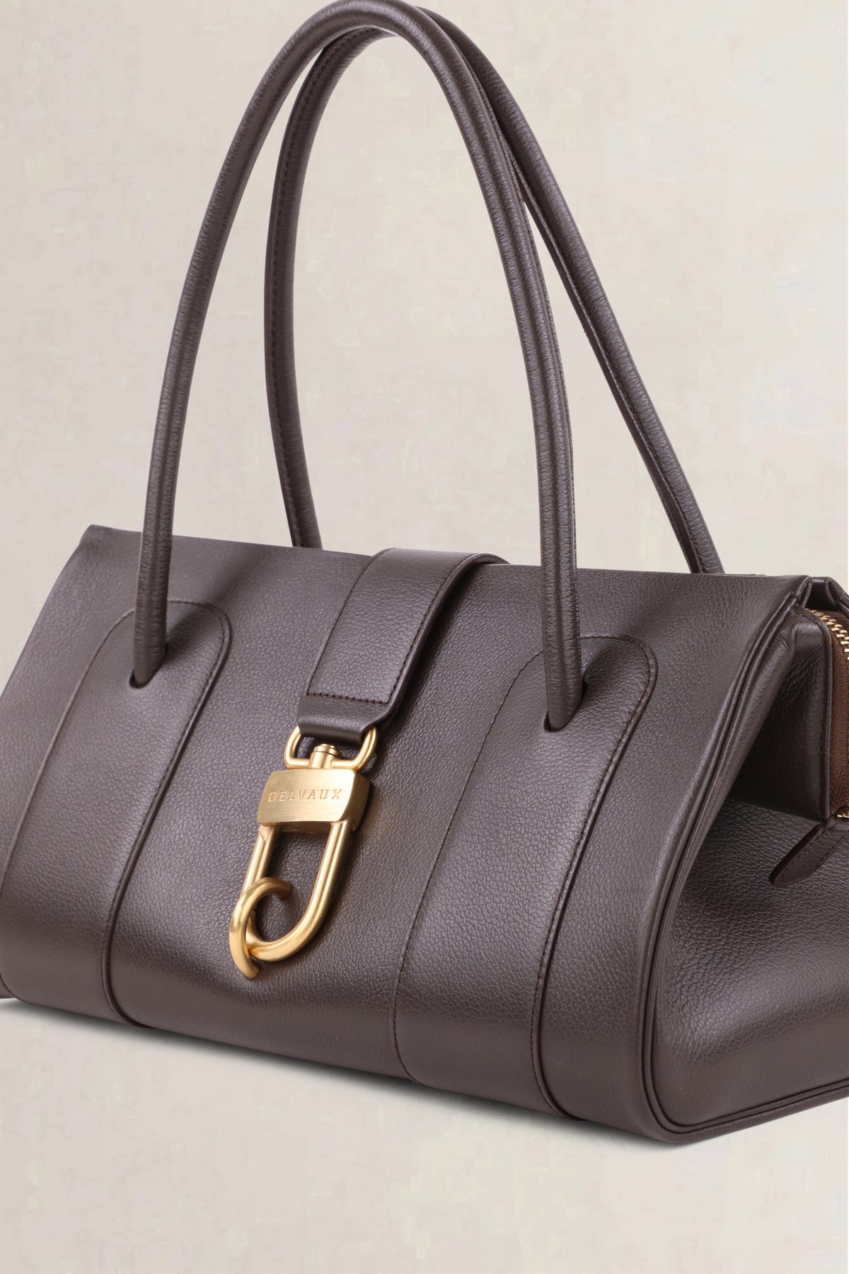 Delvaux Brown Le Georges GM — vintage