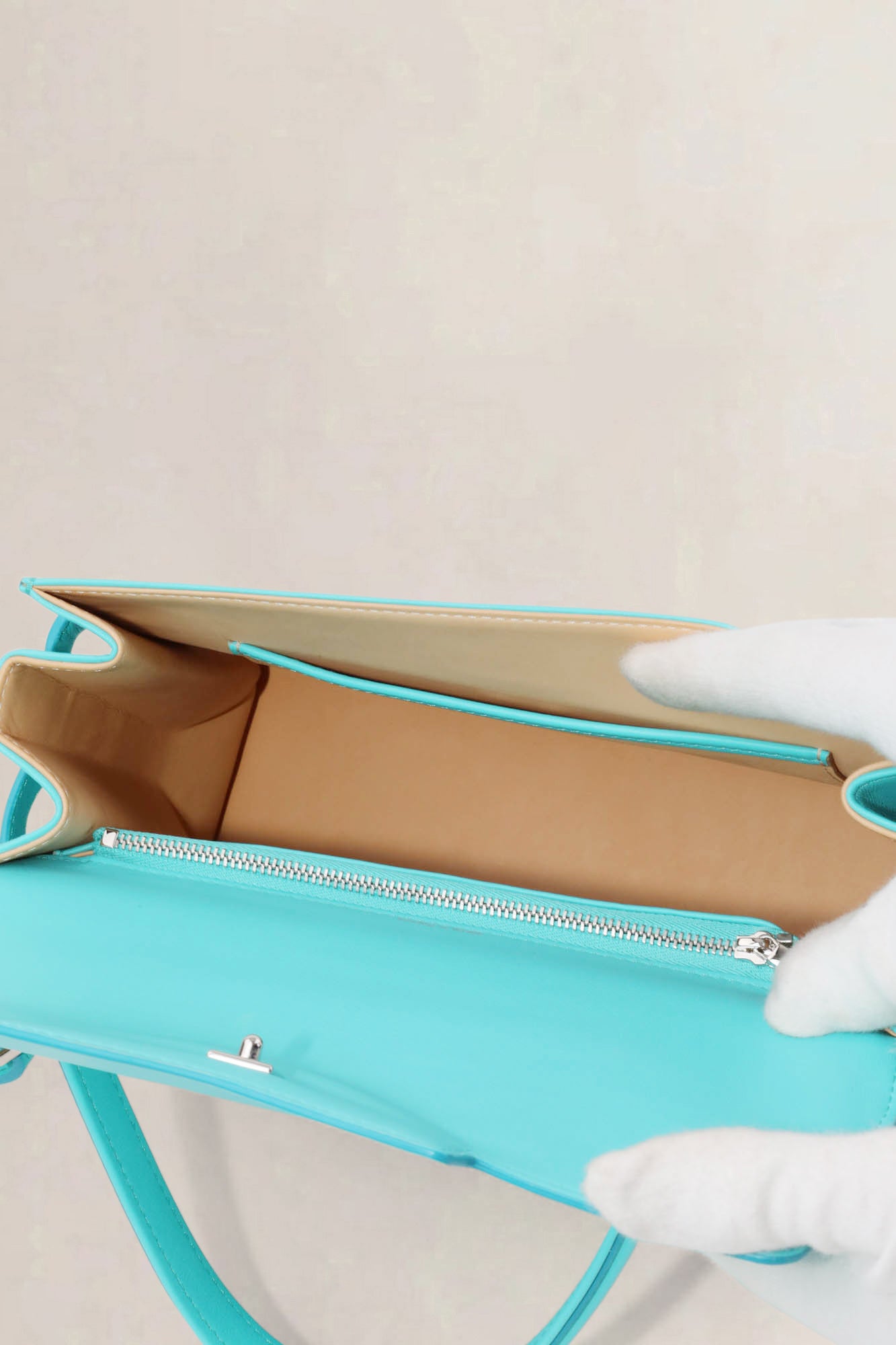 Delvaux Tempête MM Turquoise Crossbody Bag