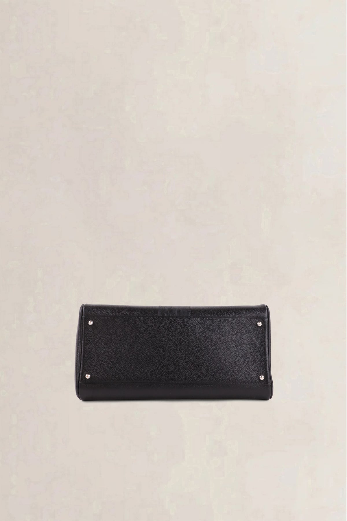 Delvaux Black Brillant Autruche MM Crossbody Bag