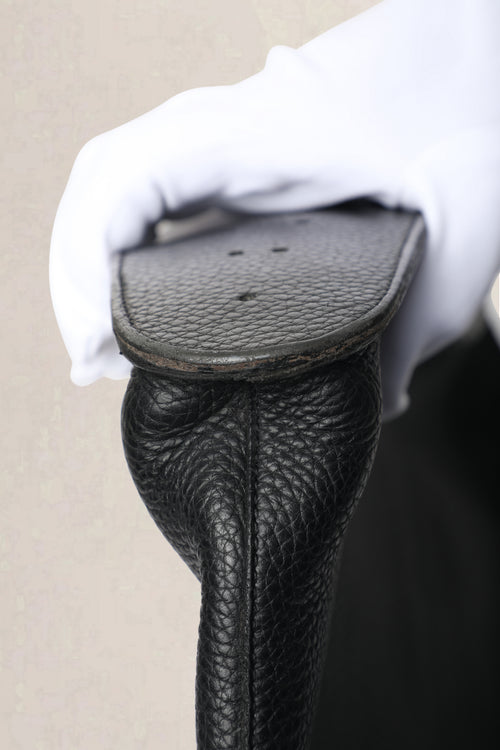 Delvaux Black Satan Shoulder Bag