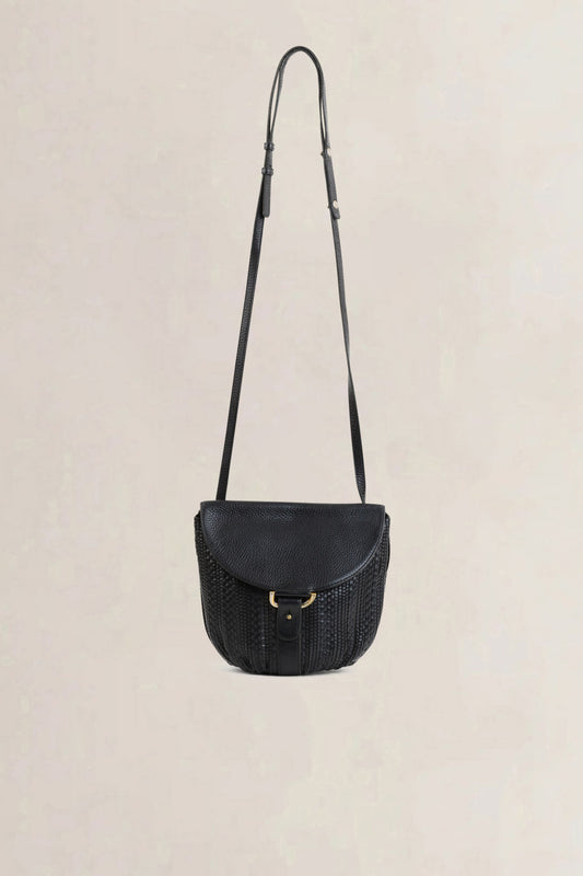 Delvaux Black Listrac Toile De Cuir Crossbody Bag