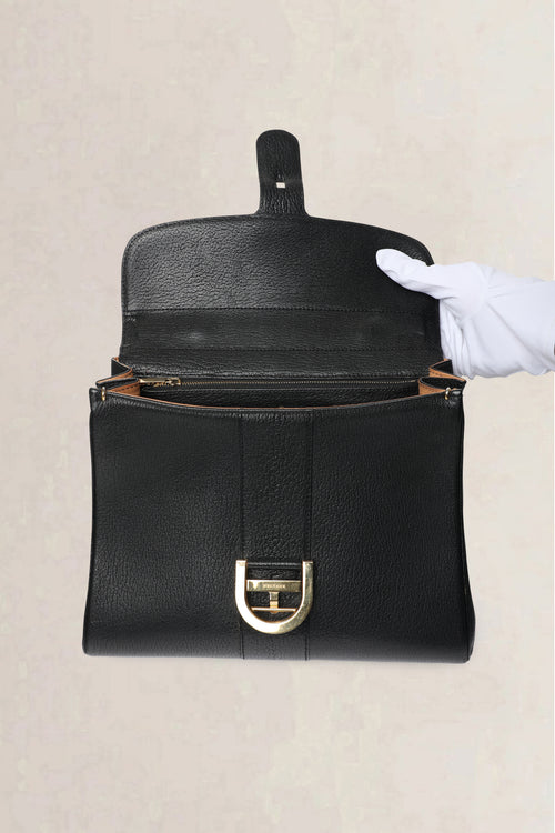 Delvaux Black Brillant MM Crossbody Bag