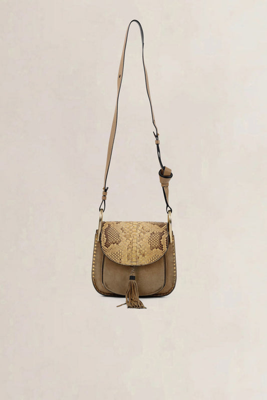 Chloé Brown Suède Hayley Crossbody Bag
