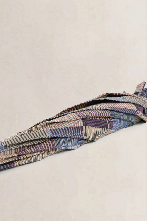 Delvaux Blue Checked Umbrella