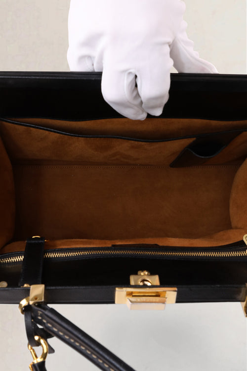 Delvaux Brown Classico Jumping Calf GM Shoulder Bag